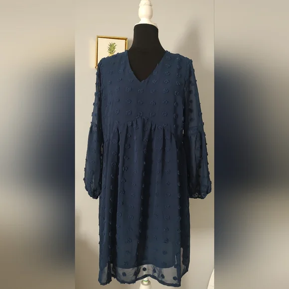 Miholl dress Women V Neck Long Sleeve Style Flowy Summer Size Small Good Cond - Picture 3 of 9